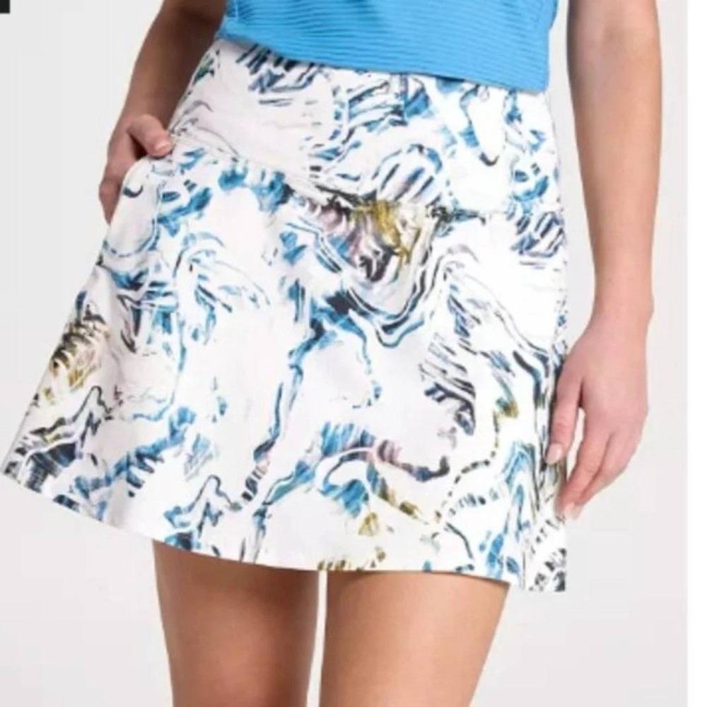 CALIA Eagle Skort Womens XL Moss Print Multi 15 Inch Golf Tennis Athletic NWT